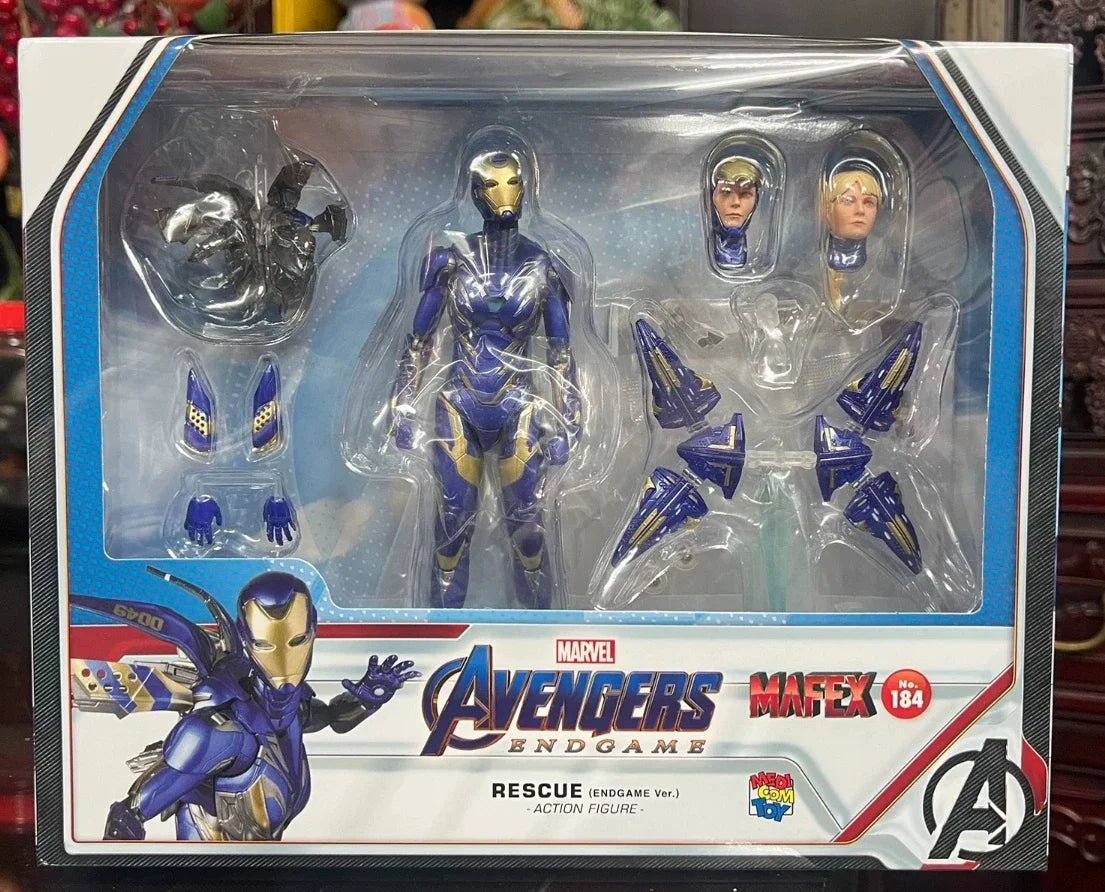 【MT】Medicom Toy MAFEX Nr. 184 Marvel Avengers: Endgame PEPPER POTTS Rescue Armor Bewegliches Modell Spielzeug Geschenk Sammlung