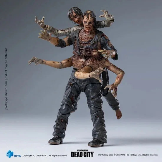 Hiya Toys Walking Dead: Dead City Walker King 4" Action Figure (1:18 Scale)