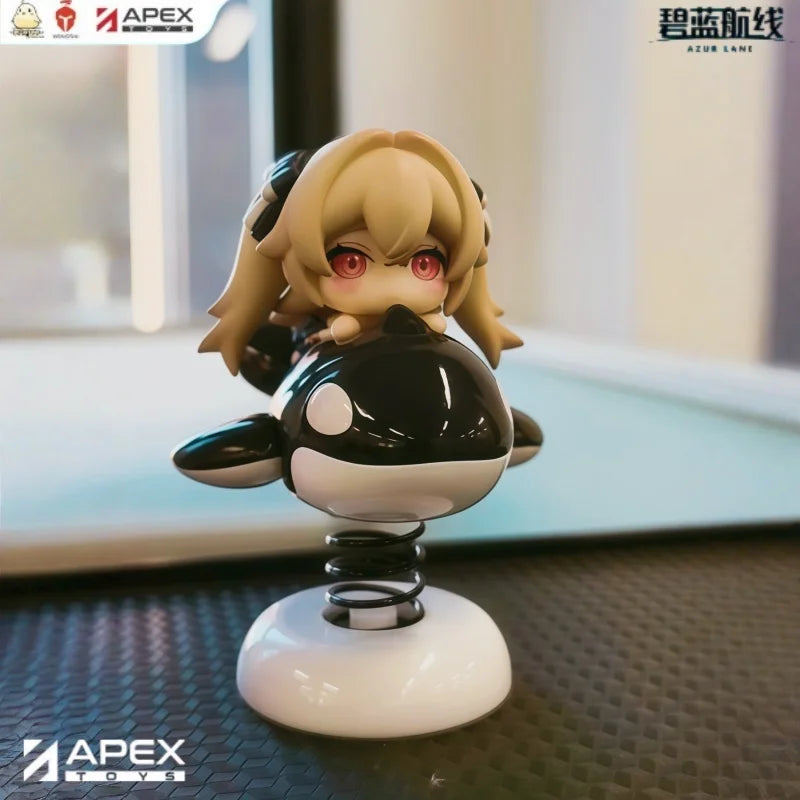 Apex Toys Azur Lane Happyshake Anchorage Chibi Shaking Figure Q Version Anime Peripheral Desktop Decor Anime Game Collectible
