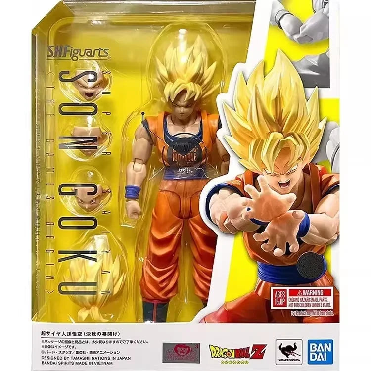 Original Dragon Ball Z Super Saiyan Son Goku S.H.Figuarts  Action Figure SHF Goku The Games Begin Model Collection Dbz Toys Gift