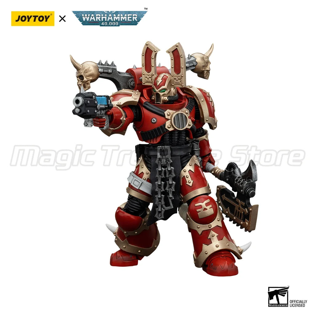 【MT】JOYTOY 1/18 Action Figure Warhammer 40K World Eaters Khorne Berzerker 7PCS Anime Toys Model