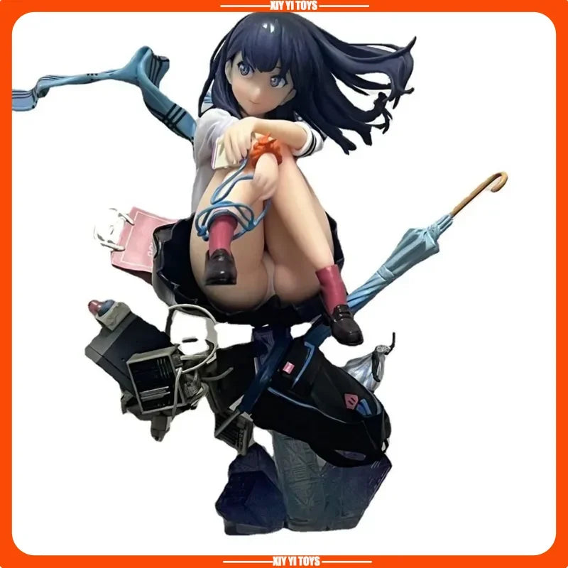 16cm Ssss.Gridman Takarada Rikka Beautiful Anime Girl Figure Model Gk Statue Boy Collection Desktop Decoration Ornament Toy Gift
