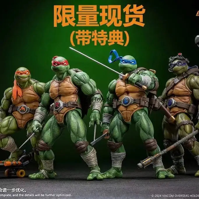 Authentic Lingjihun Leonardo/Raphael/Michelangelo/Donatello Articulated Action Figures