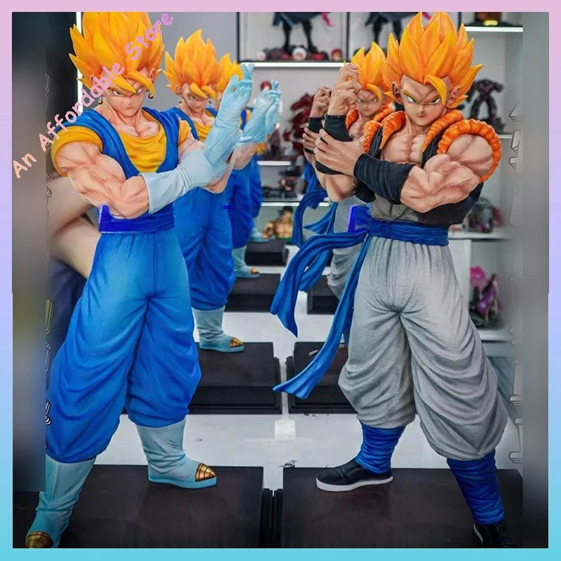 50cm Jt 2% Vegeta Action Figure Gogeta Dolls Gk Anime Figures Model Statue Dragon Ball Ornament Children Toys Birthday Gift