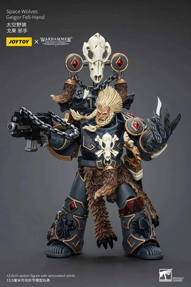 JOYTOY Warhammer The Horus Heresy 1/18 Space Wolves Geigor Fell-Hand Action Figure Model Toy