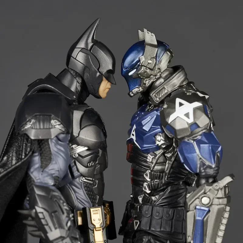 In Stock Original Kaiyodo Batman Arkham Knight Amazing Yamaguchi Revoltech NR038 Batman Action Figure Toy