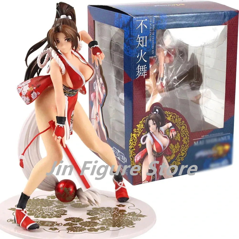 the King of Fighters Shiranui Mai 25cm Sexy Anime Game Action Figure Adult Collectible Model Doll Toy Gift