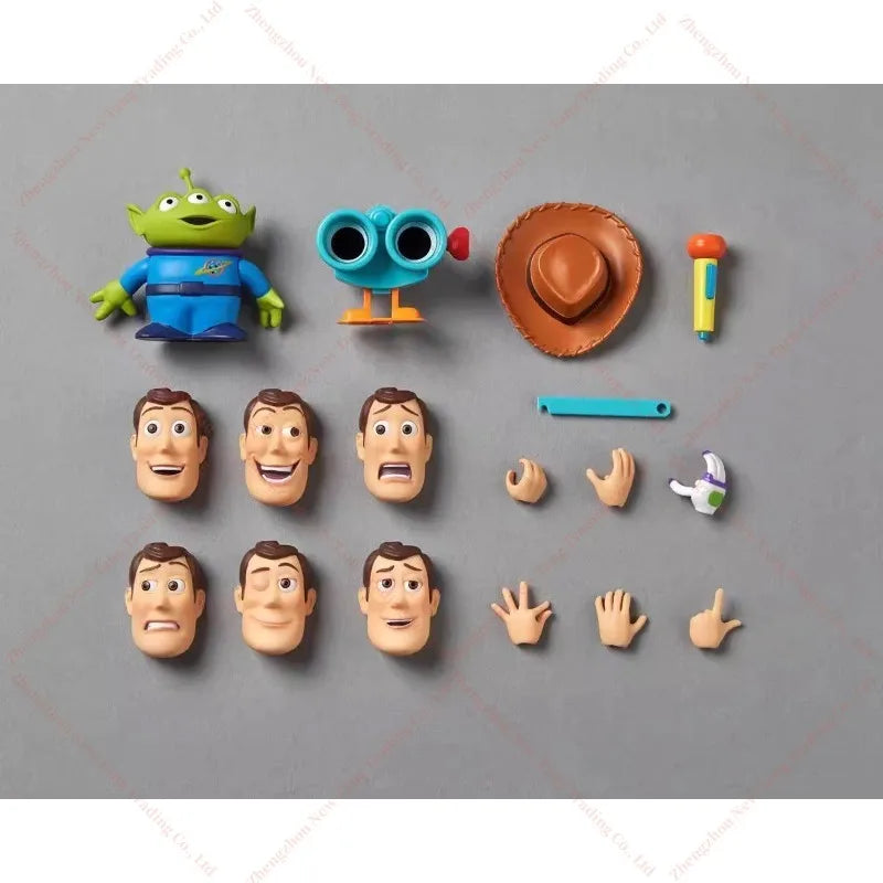 Original KAIYODO Revoltech TOY STORY Woody Ver.2.0 In Stock Anime Action Collection Figures Model Toys