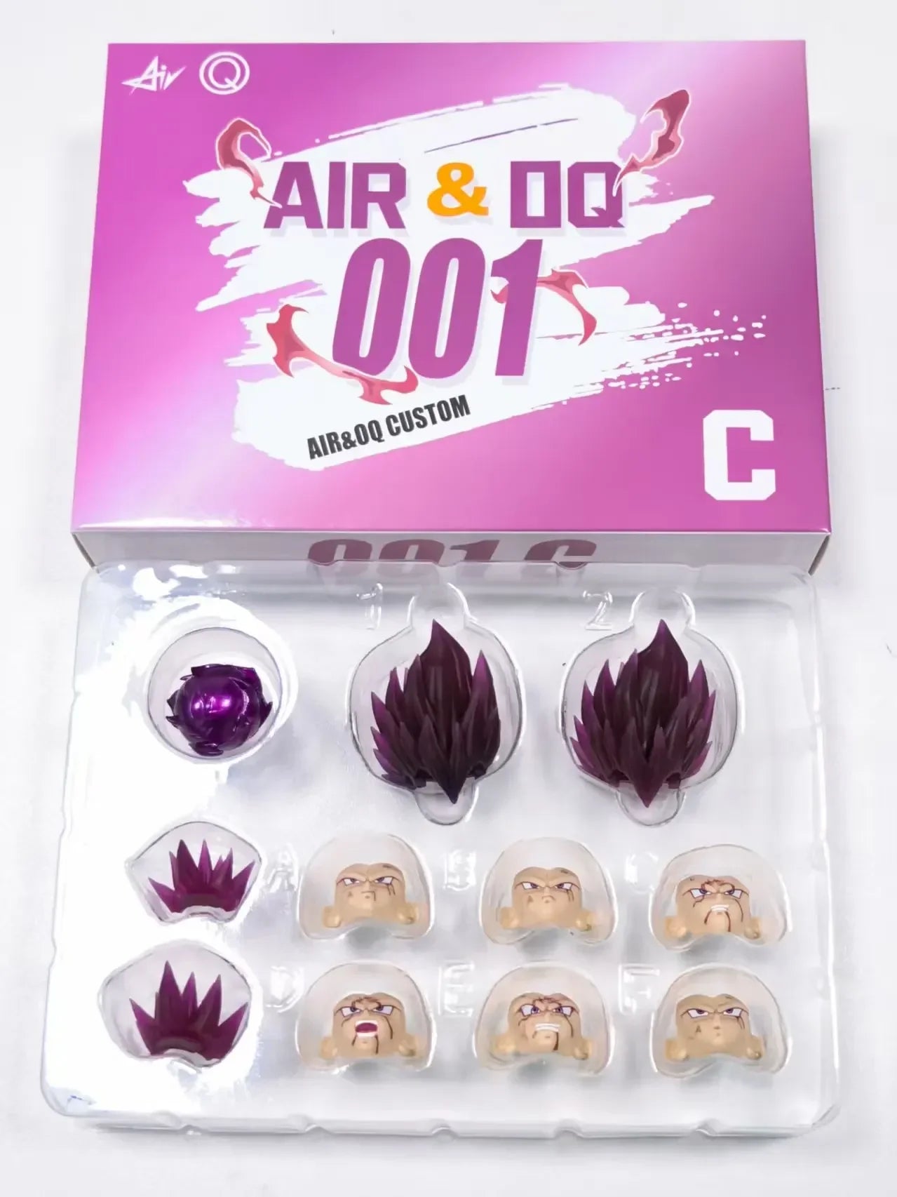 NEW Air&OQ Studio Dragon Ball Shf Super Saiyan Figure SSJ Majin Vegeta Head Accessories Vegeta Action Figures Heads Accessories