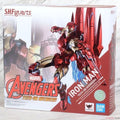 Bandai S.h.figuarts Captain America Iron Man (tech-on Avengers) Marvel Actionfigur 15.5cm Sammlerstück Modell Spielzeug Neu Auf Lager
