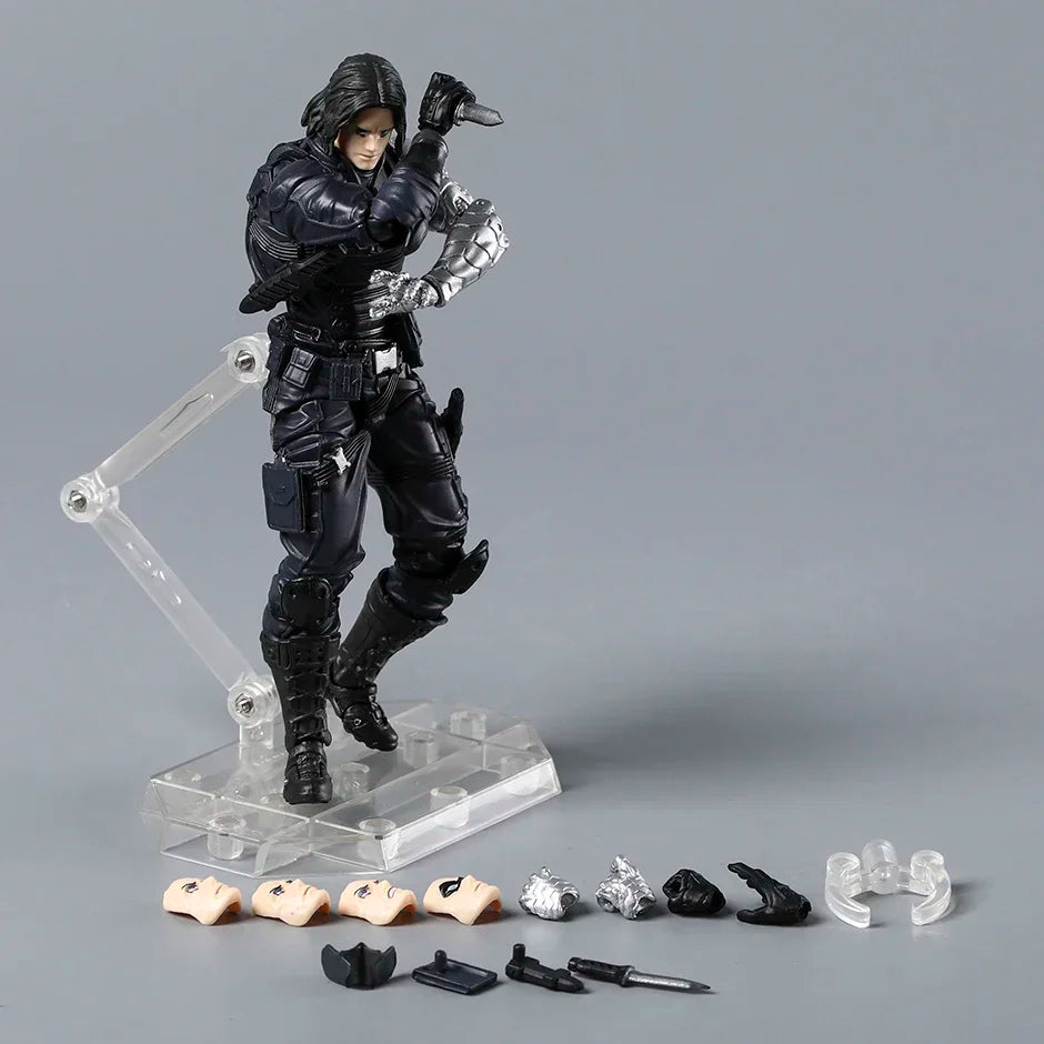 Amazing Yamaguchi Winter Soldier Revoltech Kaiyodo PVC Action Figure Model Toy Colletible Figurine
