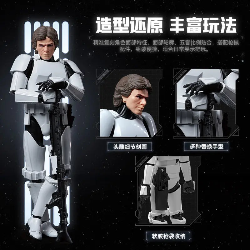 Original Blokees Star Wars Trooper Stormtrooper Darth Vader Action Figures Model Assembly Toys Desktop Ornament Birthday Gifts