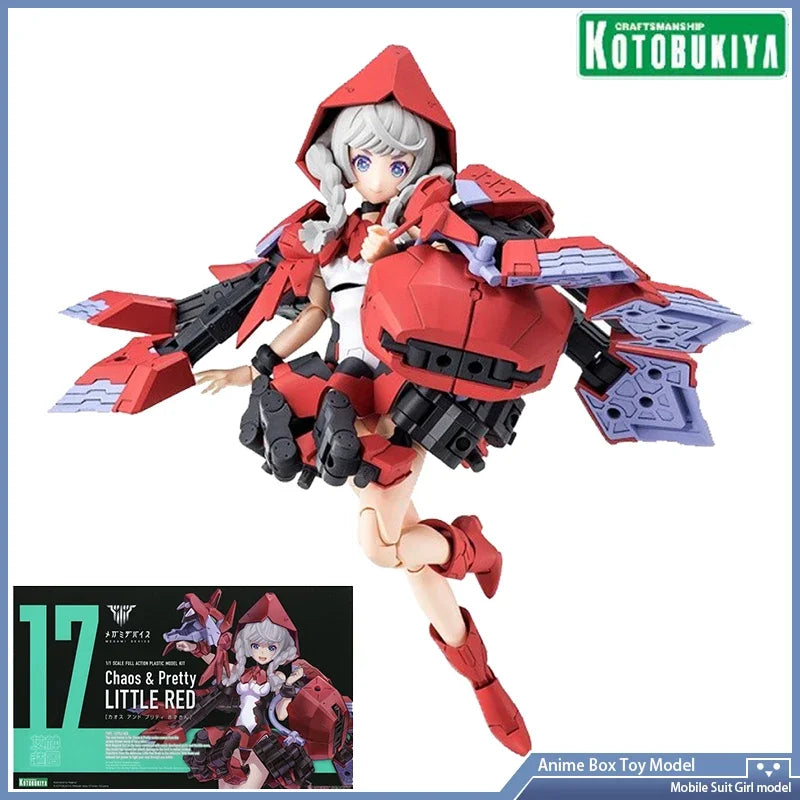 Kotobukiya Original Genuine  KP614 Megami Device 17 Chaos & Pretty Little Red Hood Mobile Suit Girl Anime Figure