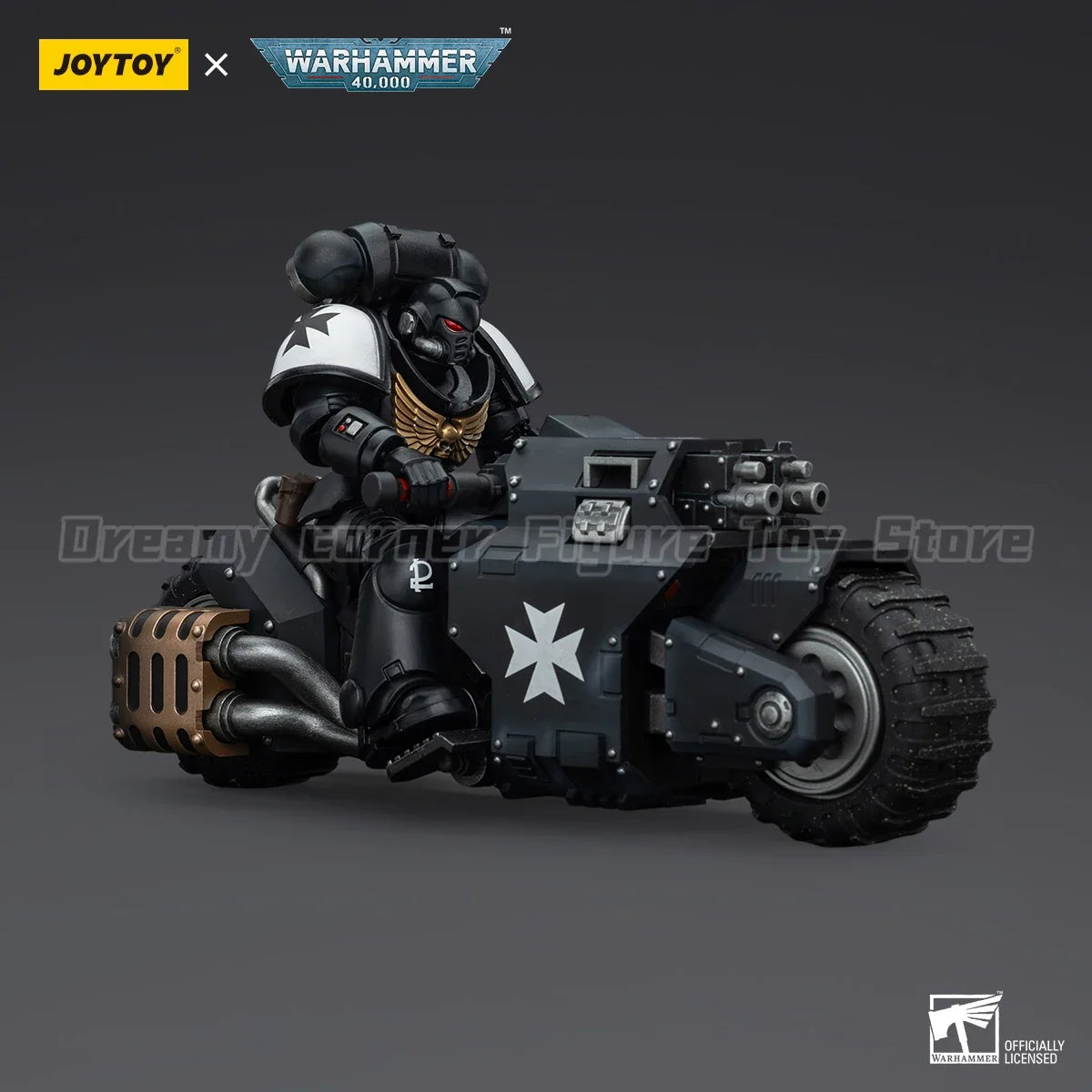 【In Stock】JOYTOY Warhammer 40K Space Marines Black Templars Outriders Brother Valtus 1/18 Action Figure