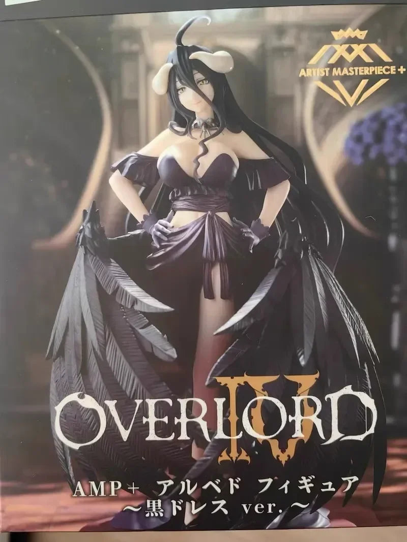 Original Genuine Taito Amp Artist Masterpiece Overlord Iv Albedo Black Dress Action Anime Figure Model Toys Collection Doll Boys