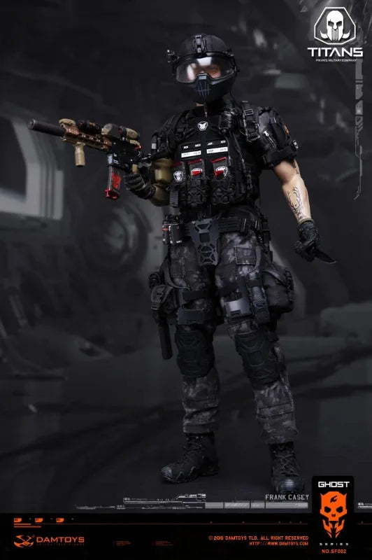 DAMTOYS Genuine Product GHOST SERIES SF001 Special Operations Center Titan Frank Action Figure Model Toys Movable Mode