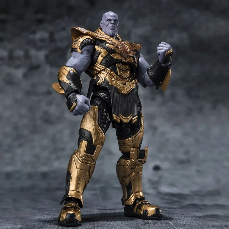Bandai Thanos SHF THE AVENGERS 4：ENDGAME THANOS Anime Figure ActionFigure Toys For Boys /Girls /kids/Christmas Gift