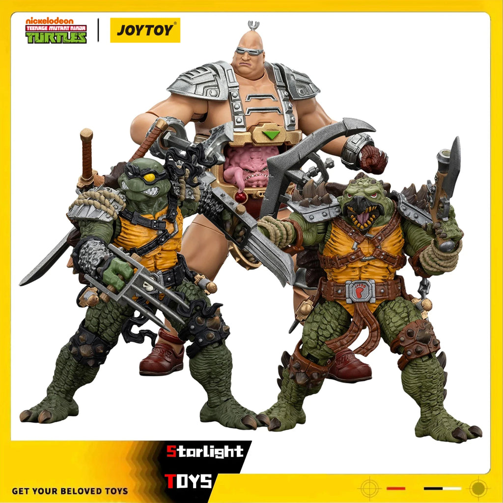 JOYTOY 1/18 Action Figure TMNT Krang Slash Tokka Model Toy Gifts