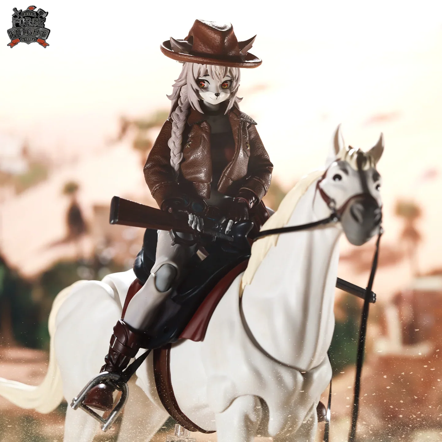 Lado Toys Leah Anime Wolf Girl Repairer Furry Girls Action Figure 1/12 Handmade Custom Cowgirl Cloth Set for Liya