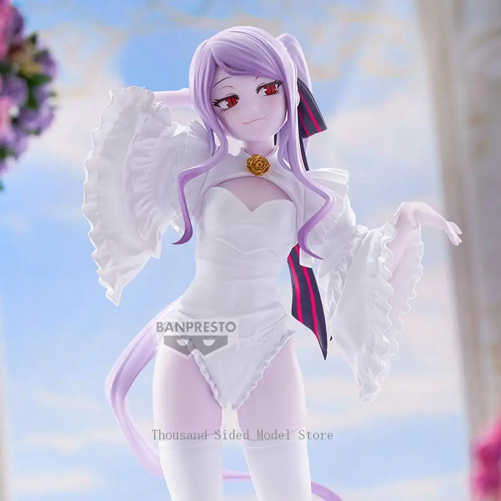 Original Banpresto Glitter & Glamours Overlord Shalltear Bloodfallen Wedding Ver. Actionfigur PVC-Modell Sammelspielzeug 24CM
