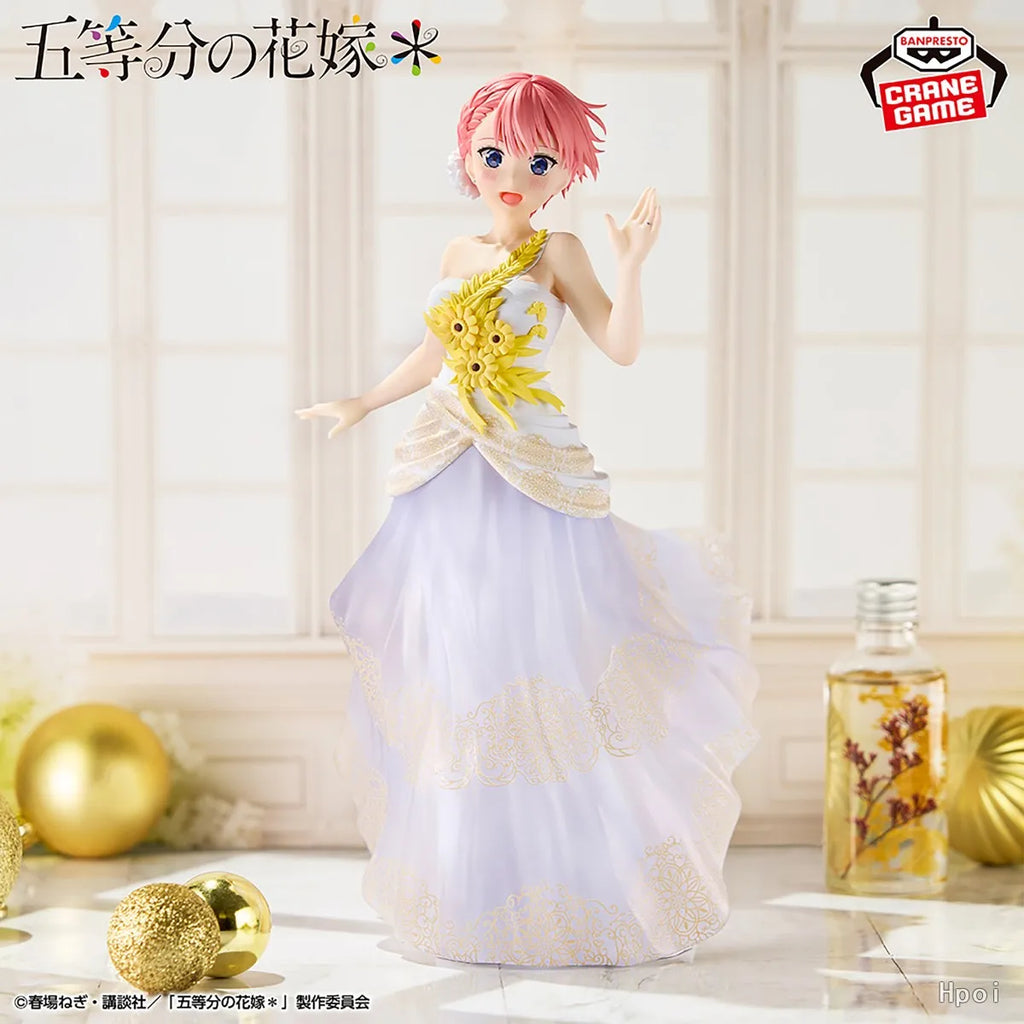 In Stock Bandai BANPRESTO Nakano Ichika Nakano Itsuki Nino Miku Yotsuba Wedding Dress Anime Action Figure Toy Model Collection