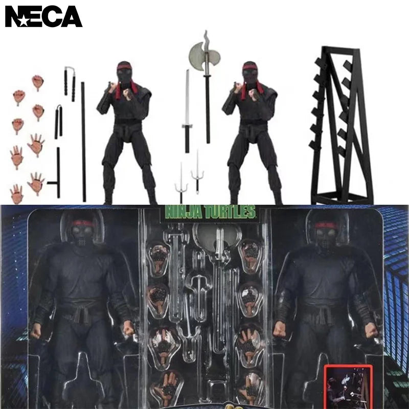 In Stock Original NECA TMNT FOOT SOLDIER Anime Action Collection Figures Model Toys