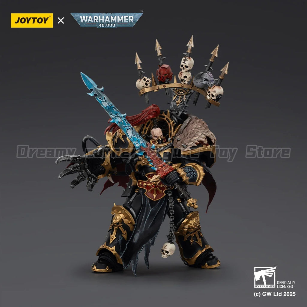 【Pre-sale】Original JOYTOY Warhammer 40K Black Legion Abaddon The Despoiler with Drach'nyen 1/18 Action Figure Model Collection