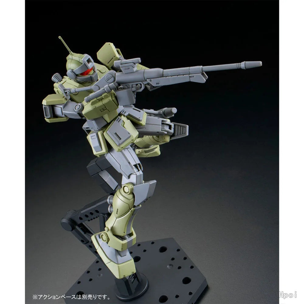 Bandai Original GUNDAM HG Series 1/144 RGM-79SC GM Sniper Custom Anime Assembly Model Toys Gifts For Children