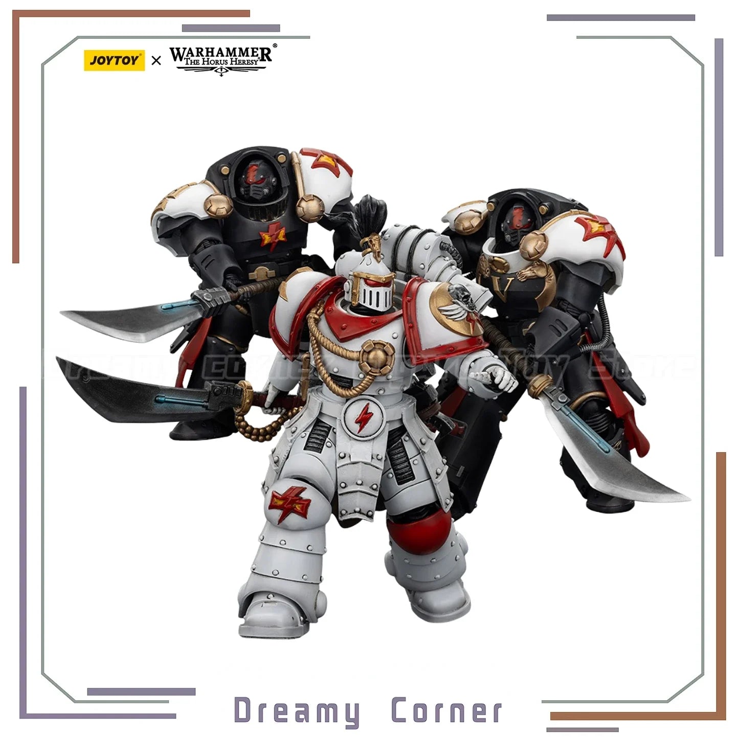 【Pre-sale】JOYTOY Warhammer 40K White Scars Legion Praetor Ebon Keshig Terminator 1 and 2 1/18 Action Figure Toy Model