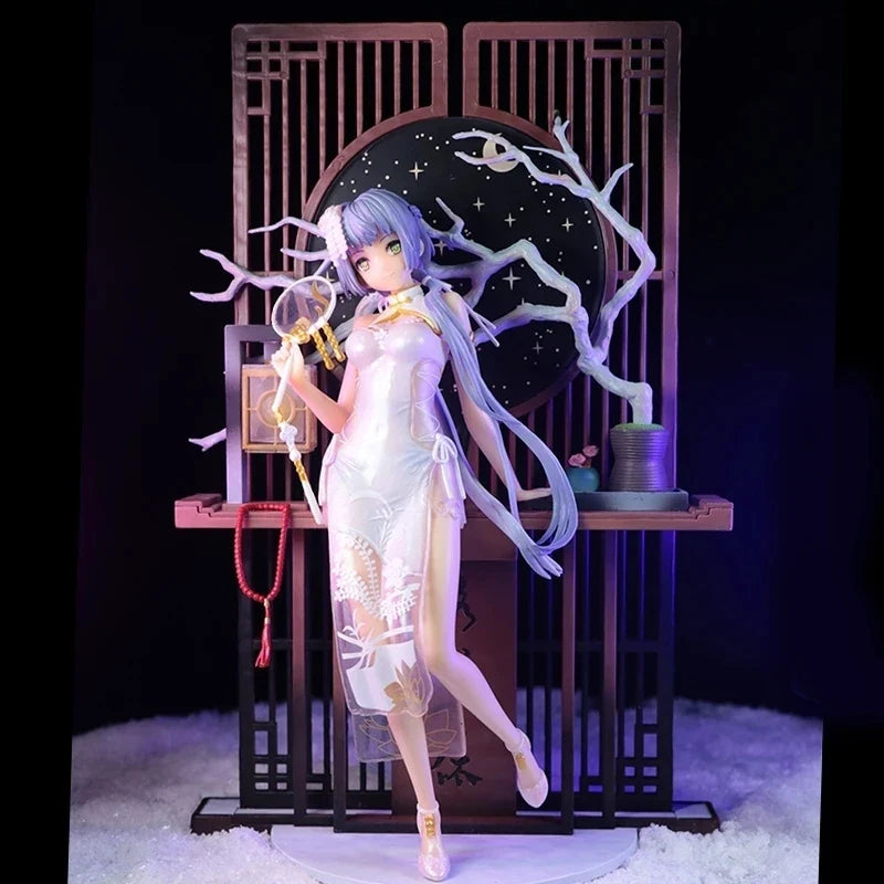 25cm PVC Action Figure - Japanese Anime Girl Luo Tianyi Vsinger Awn Light Collectible Model Doll for Game Fans And Gifts