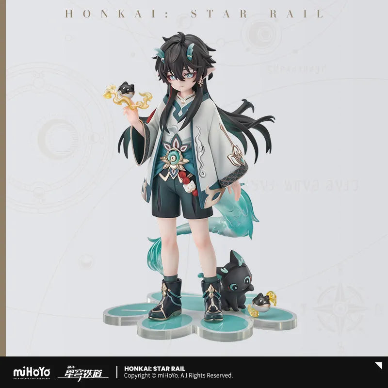 Honkai Star Rail DanHeng Action Figure Q Version Doll Little Dot Cat Series Christmas Gifts for Children Original in Stock