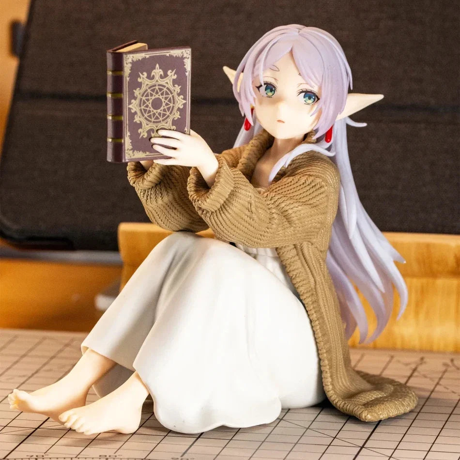 Hot 12CM Frieren Beyond Journey's End Frieren Anime Figure Desktop Cute night-suit Frieren Action Figure Figurine Model Doll Toy