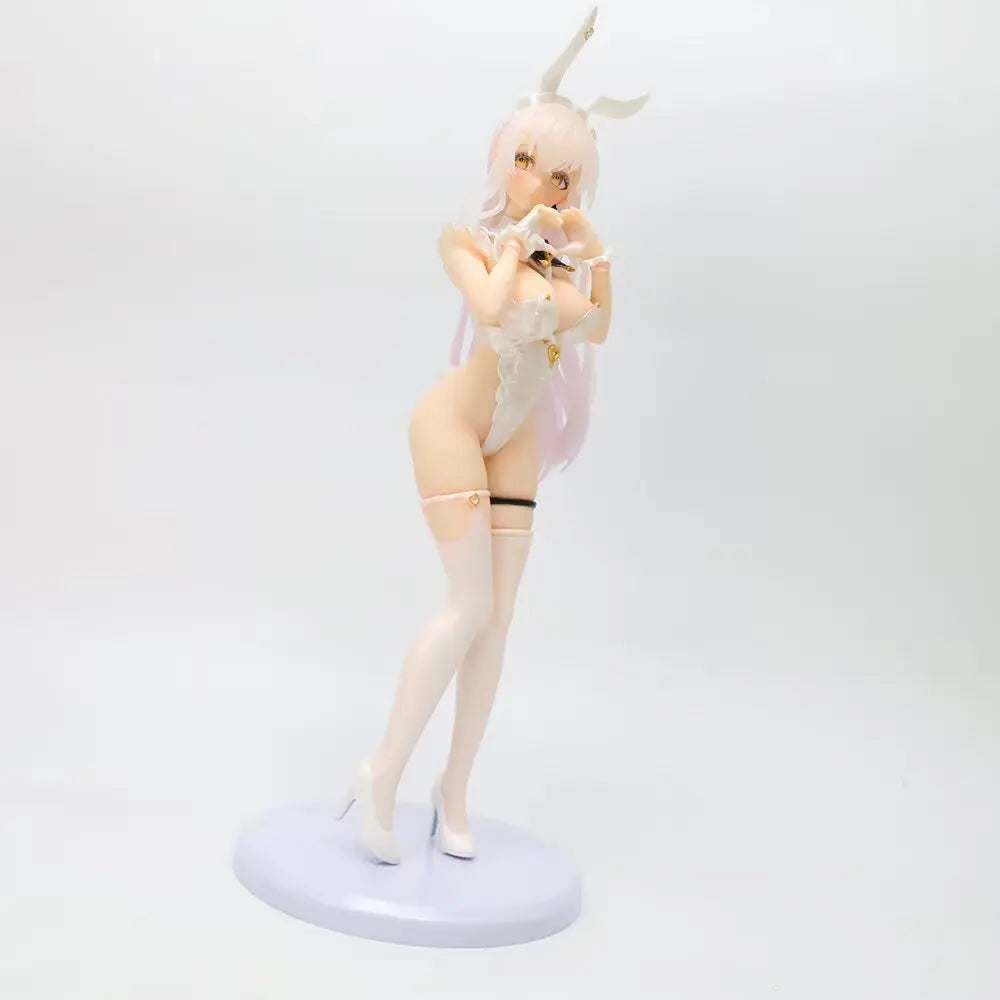 26cm Lucille Rabbit Girl Standing Hand Heart Gesture Anime Handmade Action Figures Desktop Case Decoration Ornament Gift