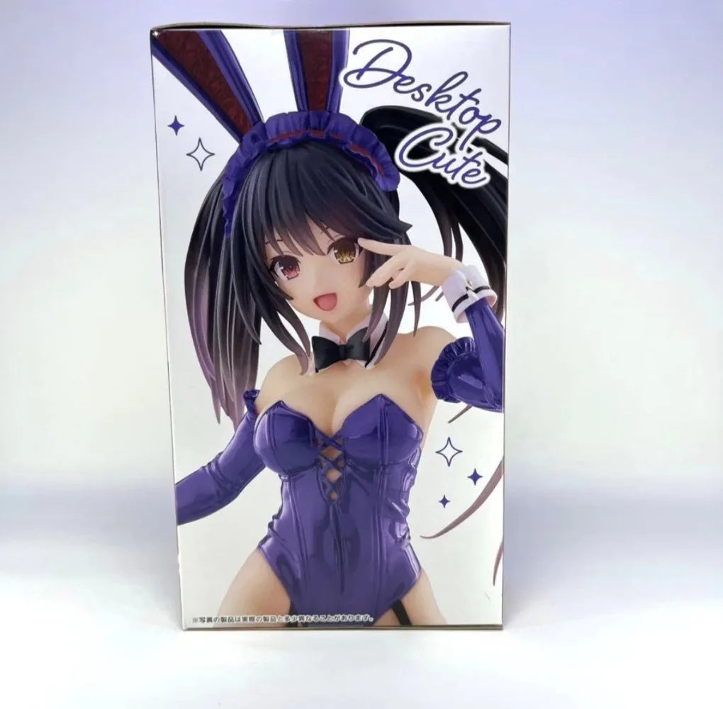 In Stock Taito Original Genuine Anime Date A Live IV Tokisaki Kurumi Desktop Cute Figure Bunny Ver Renewal 13cm Model Toy Figure