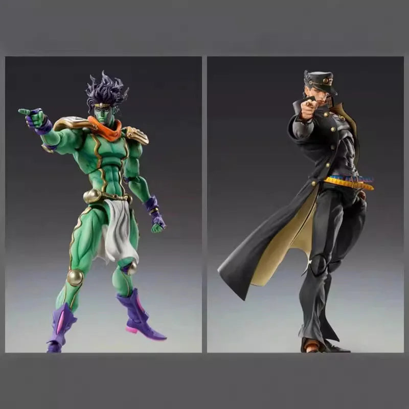Jojo'S Bizarre Adventure Kujo Jotaro Star Platinum Anime Activity Figure Model Statue Collection Desktop Decoration Ornament Toy