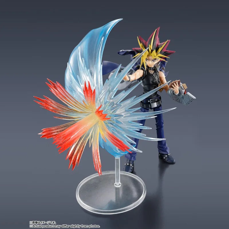 Bandai Genuine SHF YAMI YUGI Yu-Gi-Oh! Duel Monsters Anime Action Figure Collectible Joint Mobility Model Toys Gift Children Kid