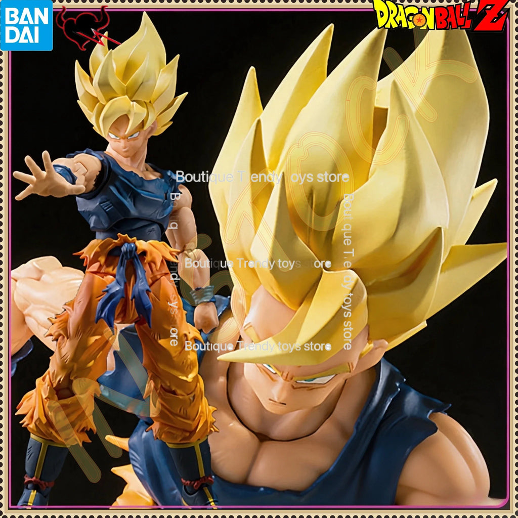 Auf Lager Bandai Tamashii Exclusive SHF Super Saiyajin Son Goku Der Wütende Krieger Actionfigur Spielzeug Sammlerstück Geschenk für Fans