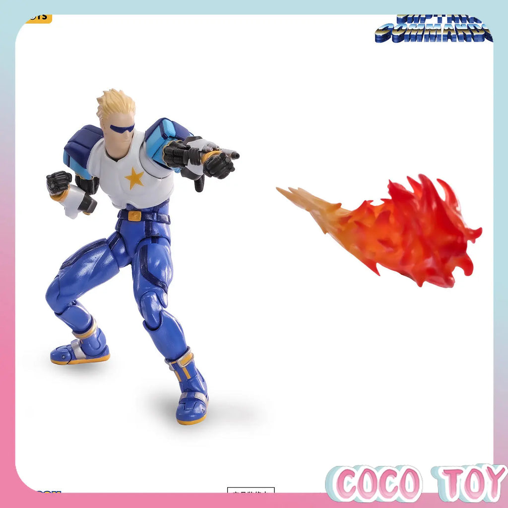 52TOYS Blitzlicht-Tanz Captain Commando Carol Commander Bewegliche Actionfigur BEASTBOX Sammlermodell Schreibtisch-Deko Auf Lager