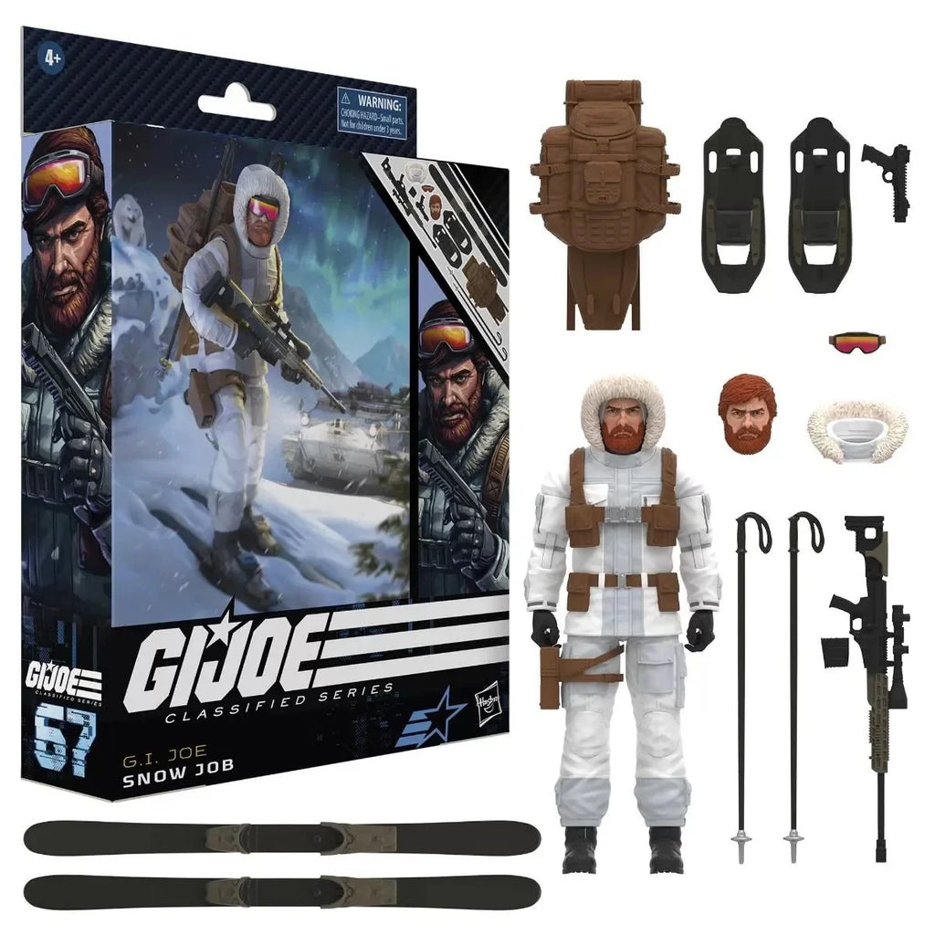In Stock Original Hasbro G.i. Joe Classified Series 67 Snow Job 6-Inch Action Figures Model Toy Collection Hobby Gifts for Boys