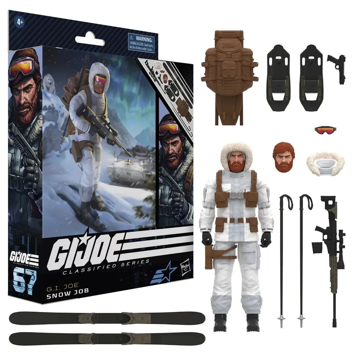 In Stock Original Hasbro G.i. Joe Classified Series 67 Snow Job 6-Inch Action Figures Model Toy Collection Hobby Gifts for Boys