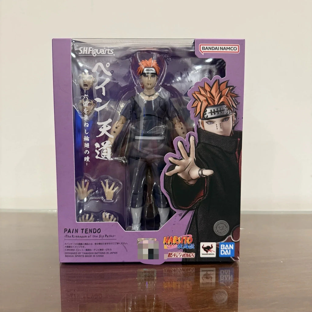 In stock Bandai Original NARUTO Shippuden S.H.Figuarts The Rinnegan of the Six Paths Anime figure Action Figures Model Toys