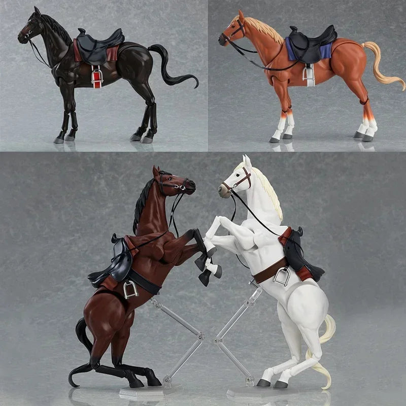 16cm #490 Figma Max Factory Anime Figure figma Horse ver.2 White/Brown Action Figure Adult PVC Collectible Model Doll Toys Gifts