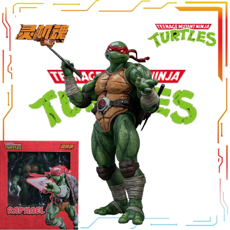 Genuine in Stock Memory Toys&Lingji Soul Finished Product Movable Doll TURTLES Anime Raphael&Leonardo Toys Festival Gift for Boy