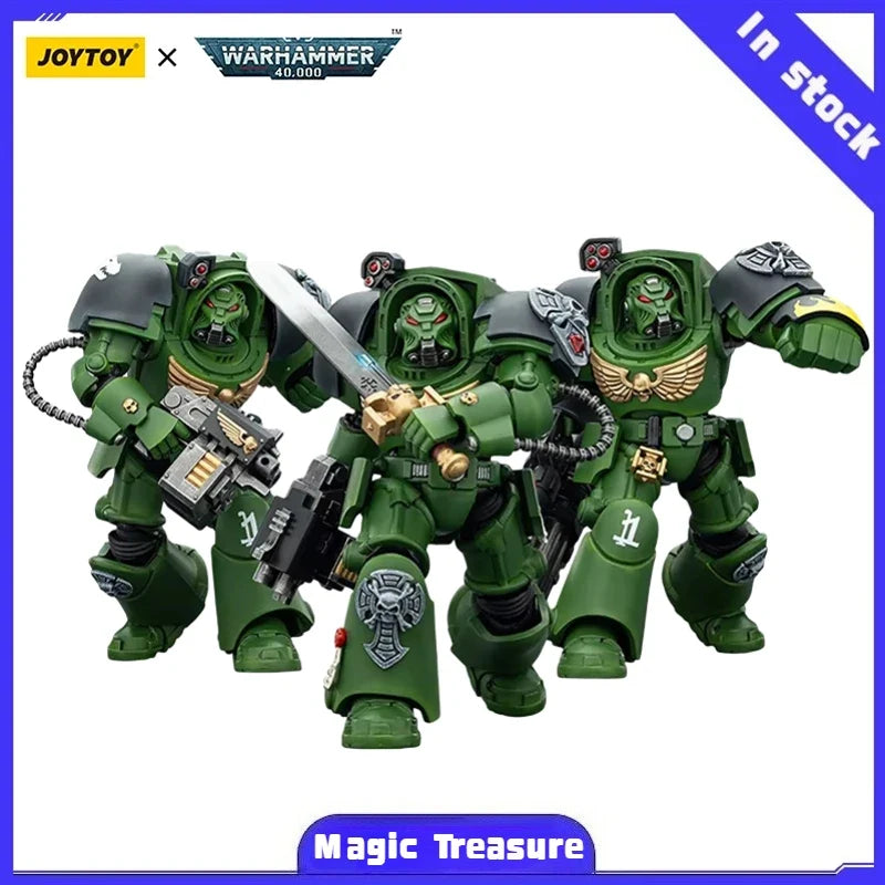 【MT】Original JOYTOY Warhammer 40K Salamanders Terminator 3PCS 1/18 Action Figure Toy Collection