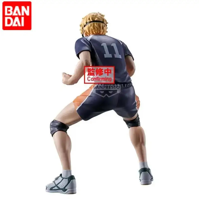 In Stock Genuine Banda Banpresto Haikyuu!! Kei Tsukishima PVC Posing Figure Model Original Anime Desktop Ornament Doll Toys Gift