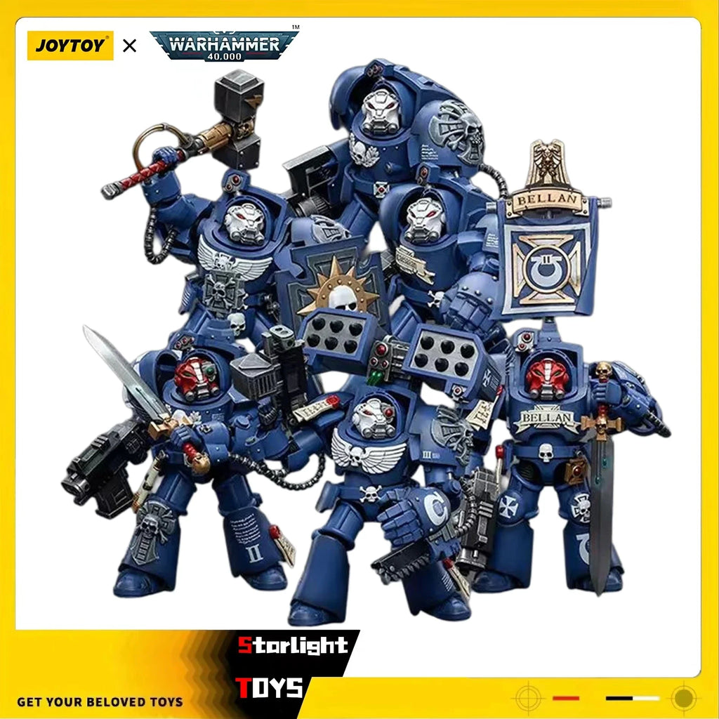 JOYTOY Warhammer 40K Ultramarines Terminators 6pcs Model Toy Gifts 1/18 Action Figure