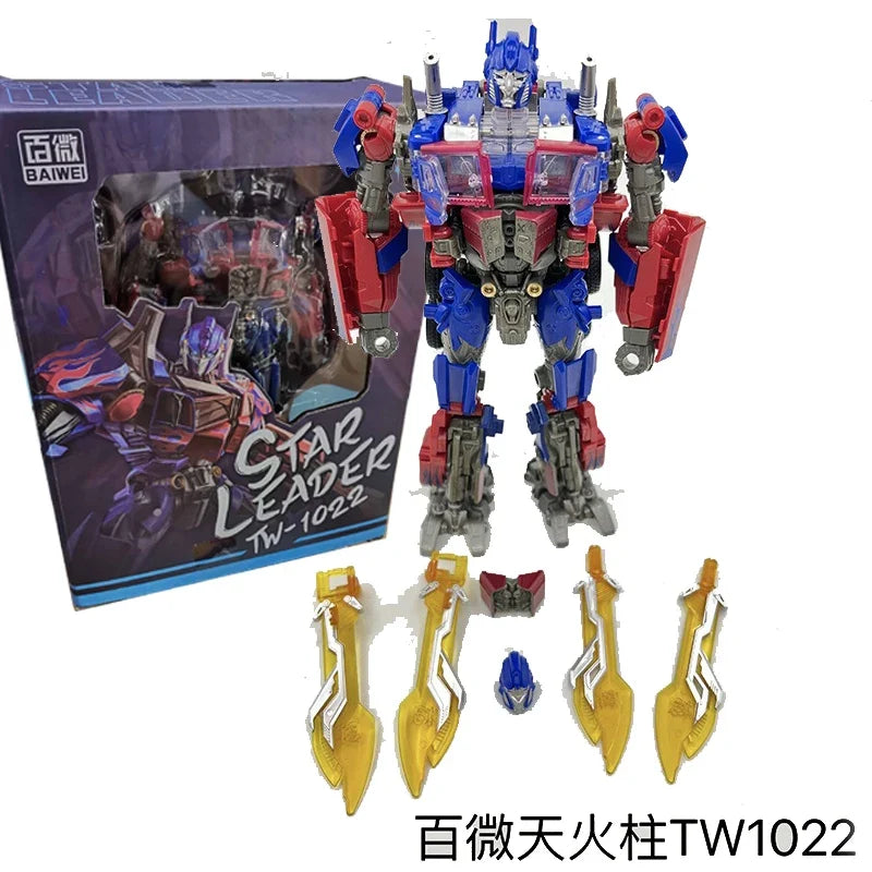 BAIWEI TW1022 Optimus Commander Transformation Toy TW1022EX SS44 Trailer Car Autobot Action Figure Deformation Robot Anime Model