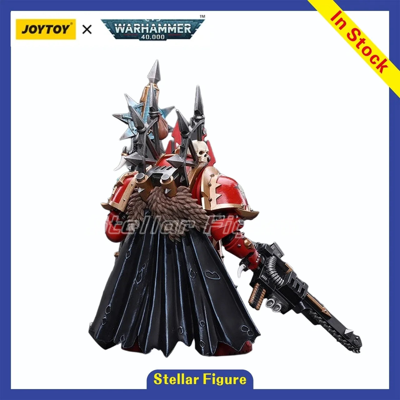 【SF】JOYTOYS 1/18 Action Figure Chaos Space Marines Crimson Slaughter Sorcerer Lord in Terminator Armour Model Ornaments