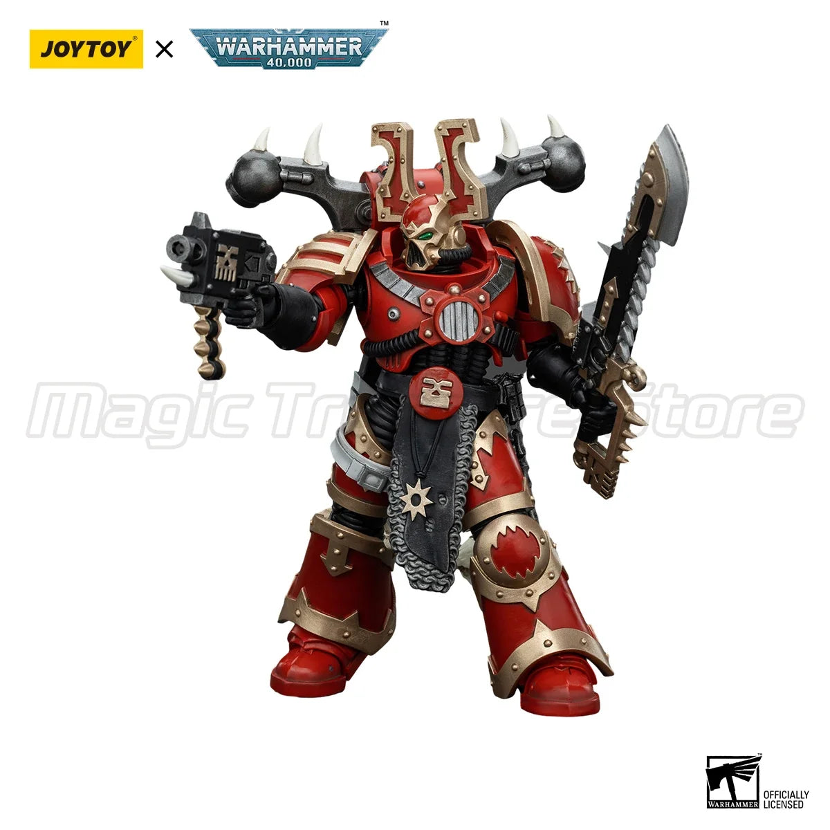 【MT】JOYTOY 1/18 Action Figure Warhammer 40K World Eaters Khorne Berzerker 7PCS Anime Toys Model