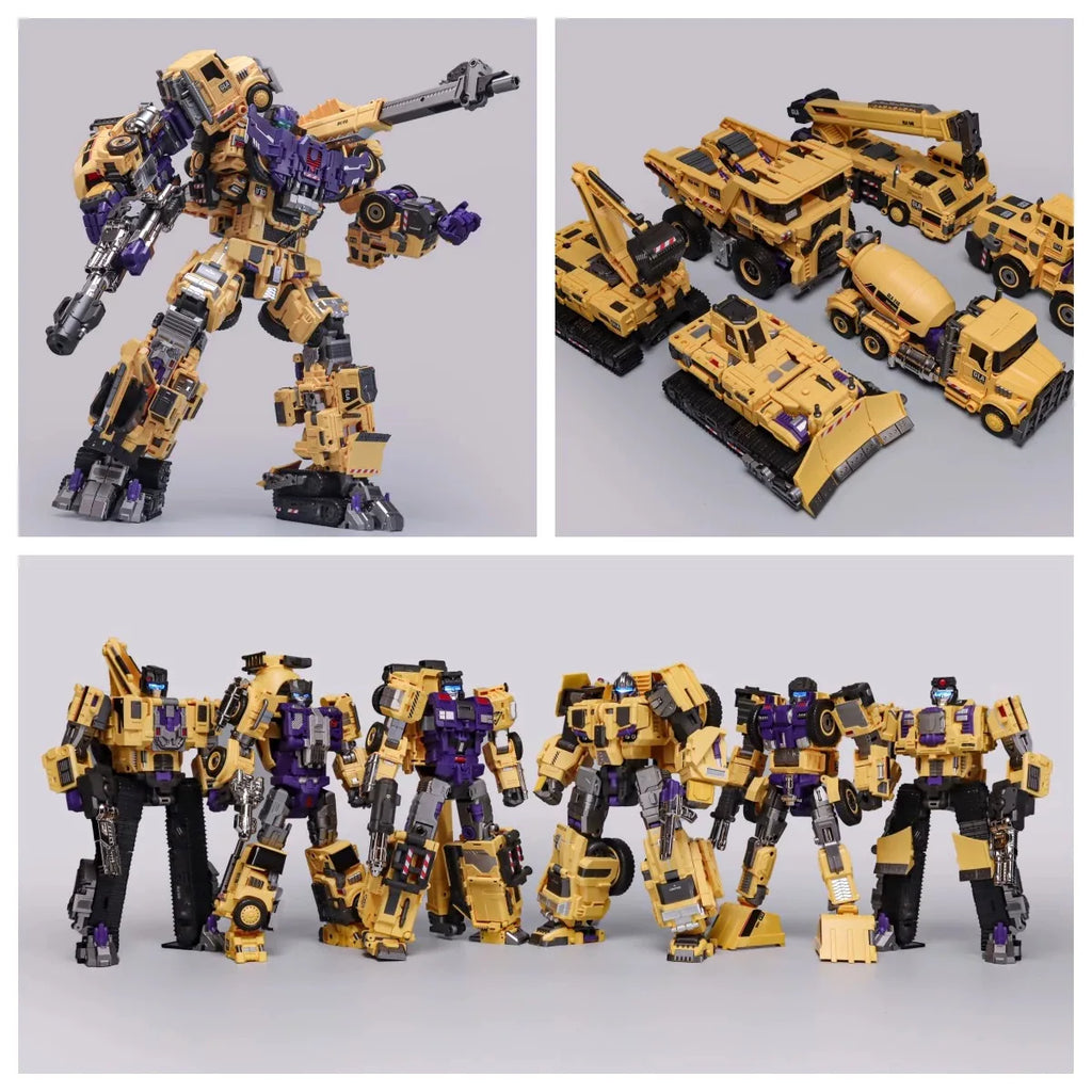 Mechanical Invasion GLA01-06Y Creation God Big S Lishen Yellow Version Set Combination Transformation Toy Gift